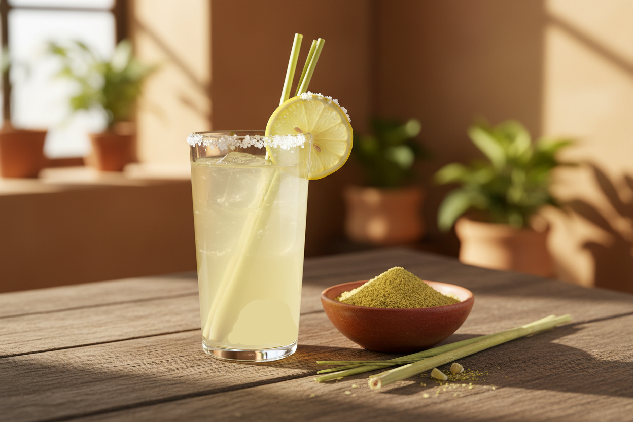 lemongrass electrolyte drink