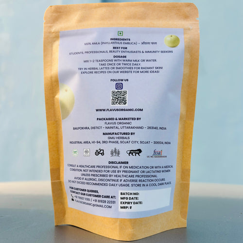 Amla Powder Pouch Back