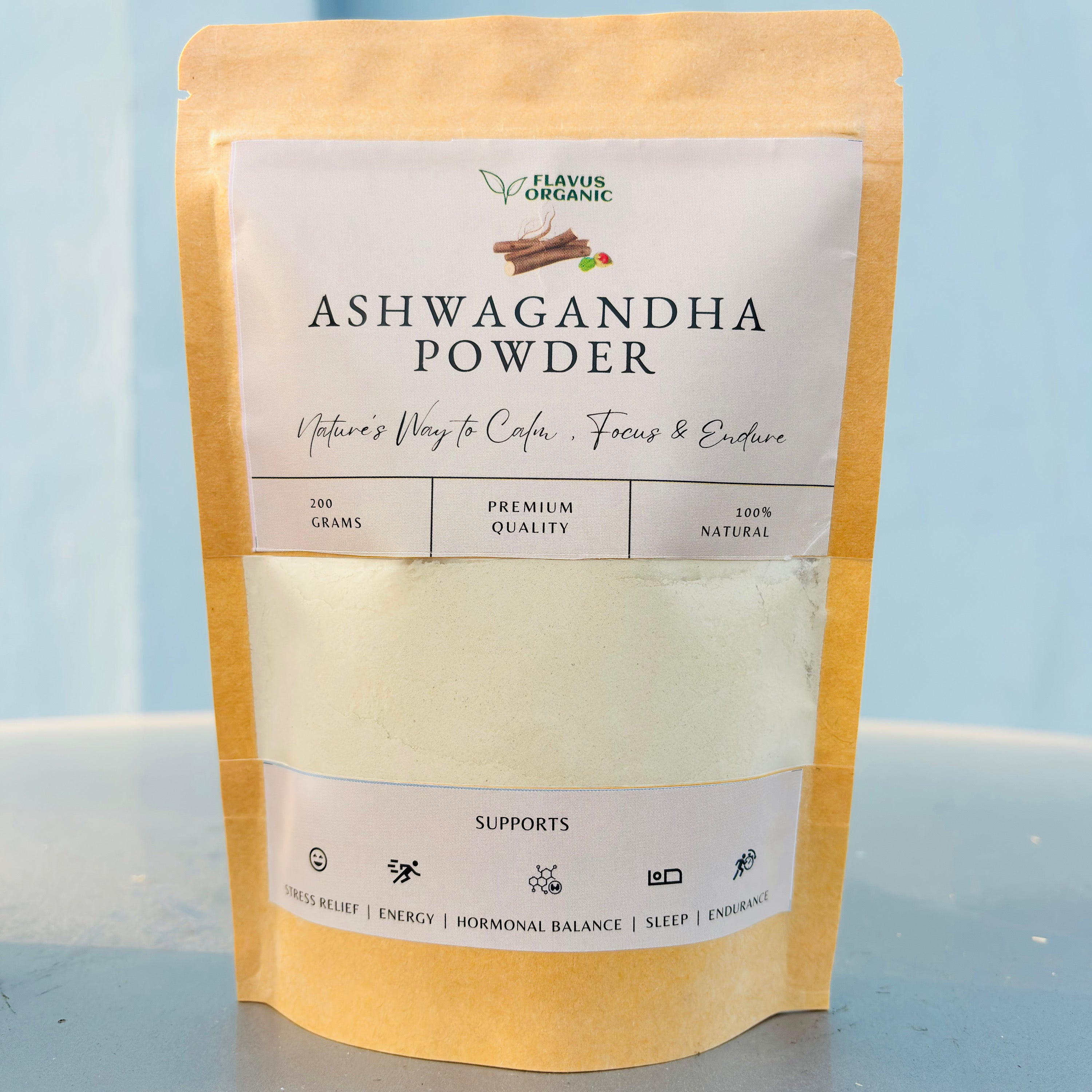 Flavus Organic Ashwagandha Powder 