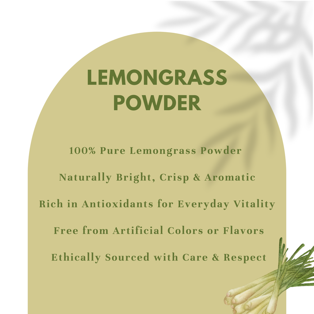 100% Pure & Natural Flavus Organic Lemongrass Powder