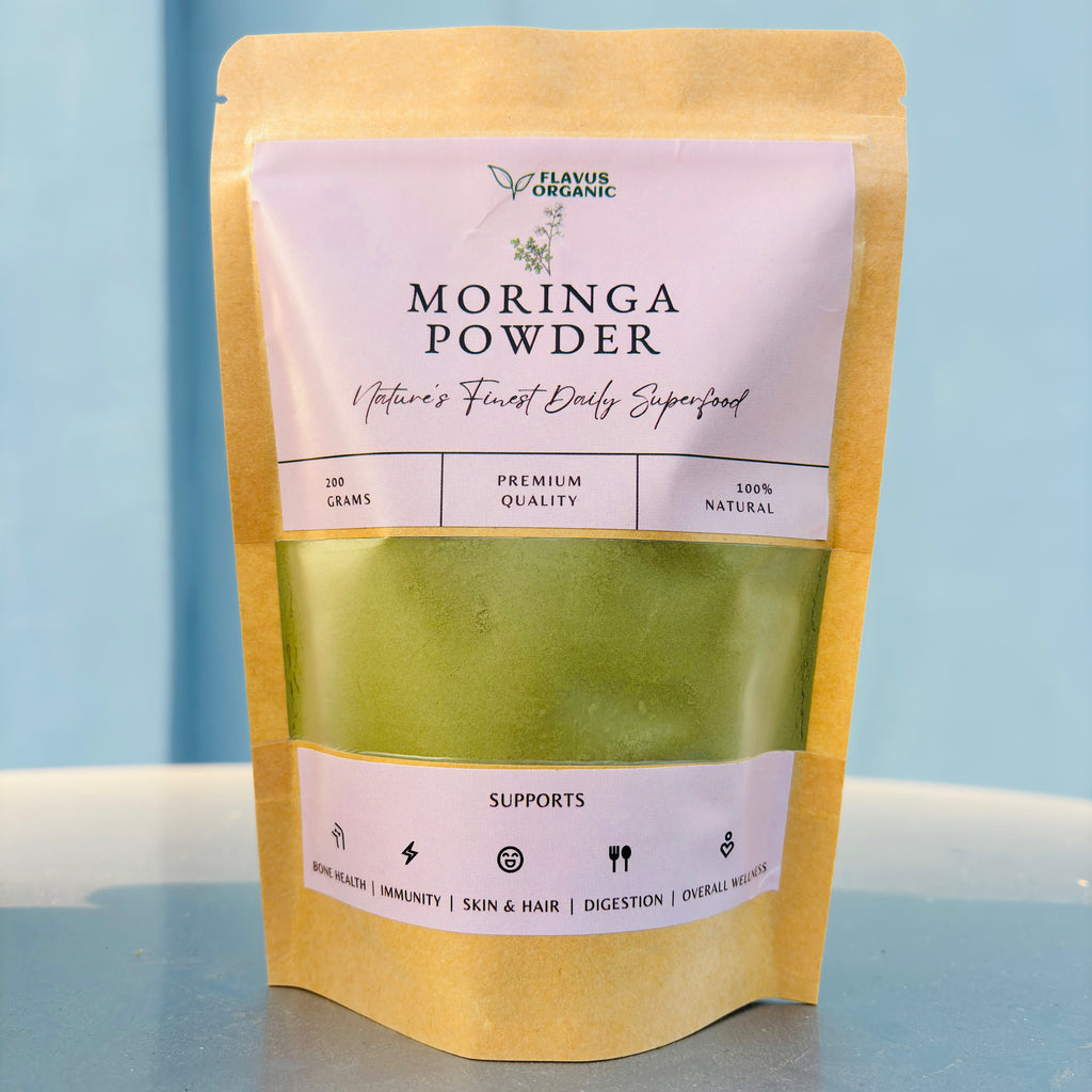Pouch of Flavus Organic Moringa Powder