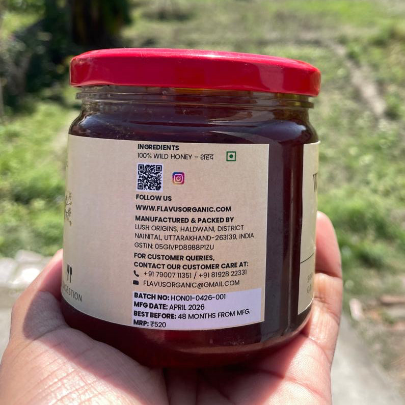 Wild Forest Honey Jar Details